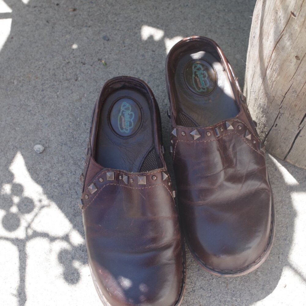 Ladies Leather Studded Clogs By Durango